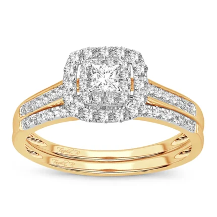 10K 0.50CT DIAMOND BRIDAL RING