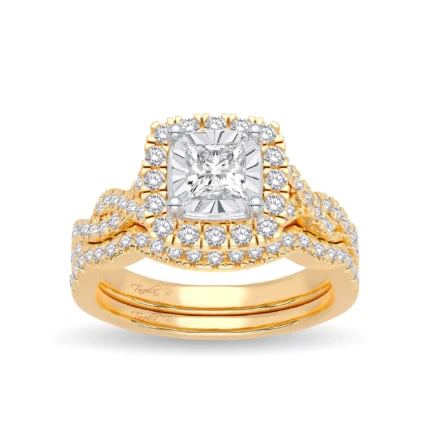 14K 0.62CT DIAMOND BRIDAL RING