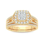 10K 0.50CT DIAMOND BRIDAL RING