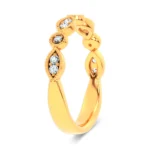 14K 0.17CT DIAMOND BAND - Image 2