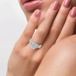 14K 0.50CT DIAMOND BRIDAL RING - Image 2