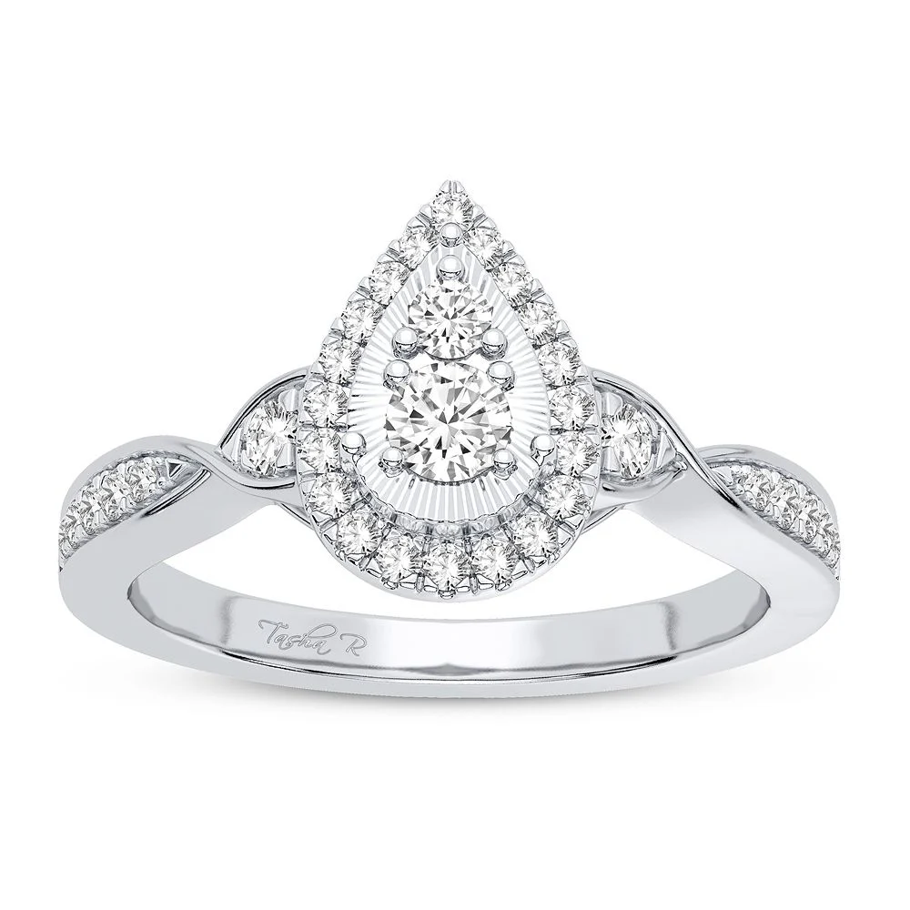 61793_1 10K 0.33CT DIAMOND RING - Image 1
