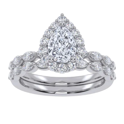 10K 1.00CT LAB GROWN LADIES BAND