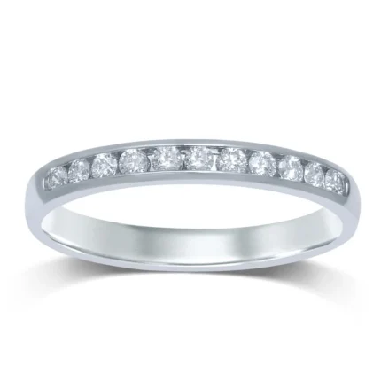 14K 0.27CT DIAMOND LADIES BAND