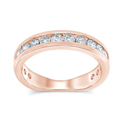 14K 0.33CT DIAMOND BAND (18 DIAMOND STONES)
