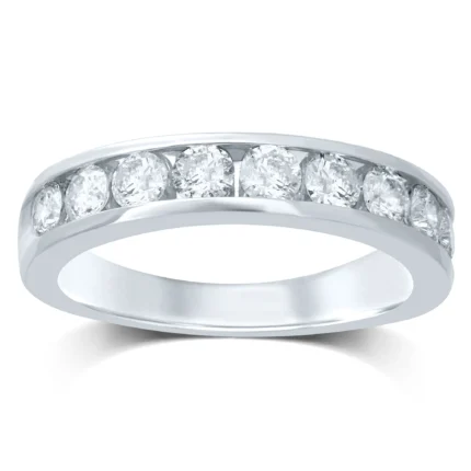 14K 0.33CT DIAMOND BAND (9 DIAMOND STONES)