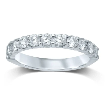 14K 0.52CT DIAMOND LADIES BAND (11 DIAMOND STONES)
