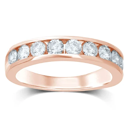 14K 0.90CT DIAMOND BAND (9 DIAMOND STONES)