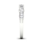 14K 1.00CT FANCY LAB GROWN DIAMOND BAND - Image 4