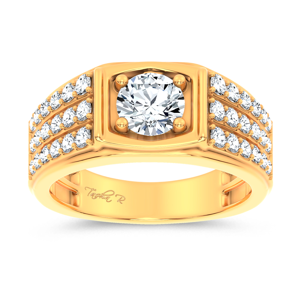 14K 2.00CT CERTIFIED LAB GROWN MENS RING GOLD 1 14K 2.00CT CERTIFIED LAB GROWN MENS RING GOLD