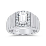 14K 2.60CT CERTIFIED LAB GROWN MENS RING