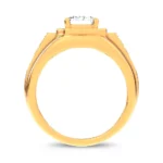 14K 2.98CT CERTIFIED LAB GROWN MENS RING - Image 3