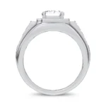 14K 2.98CT CERTIFIED LAB GROWN MENS RING - Image 3