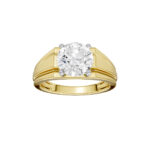 14K 3.00CT CERTIFIED LAB GROWN DIAMOND MENS RING