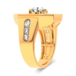 14K 3.00CT CERTIFIED LAB GROWN MENS RING - Image 2