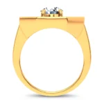 14K 3.00CT CERTIFIED LAB GROWN MENS RING - Image 3