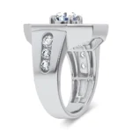 14K 3.00CT CERTIFIED LAB GROWN MENS RING - Image 2