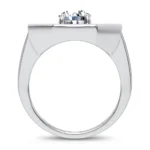 14K 3.00CT CERTIFIED LAB GROWN MENS RING - Image 3