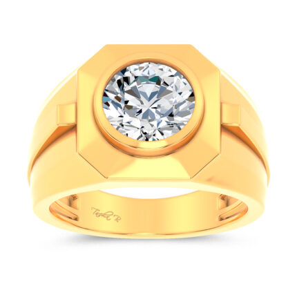 14K 3.00CT LAB DIAMOND MENS RING