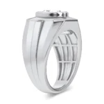 14K 3.00CT LAB DIAMOND MENS RING - Image 2