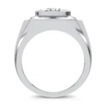 14K 3.00CT LAB DIAMOND MENS RING - Image 3