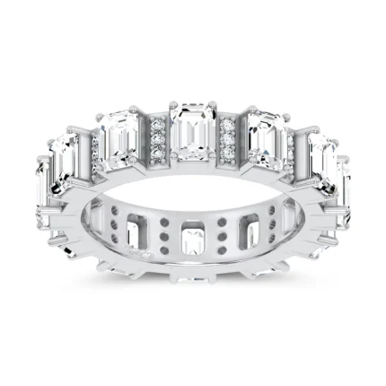 14K 3.17CT CERTIFIED LAB GROWN BAND