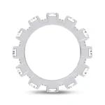14K 3.17CT CERTIFIED LAB GROWN BAND - Image 3