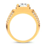 14K 4.12CT LAB DIAMOND MENS RING - Image 3