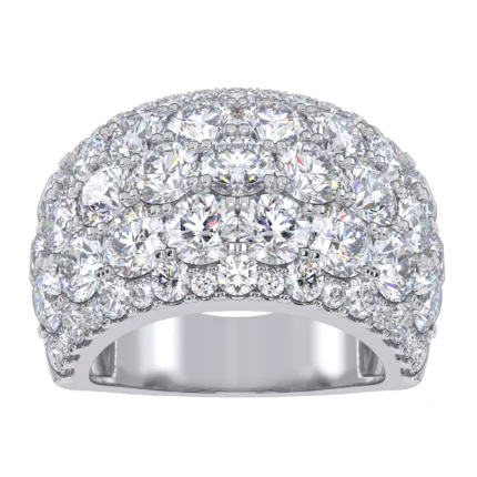 14K 6.00CT CERTIFIED LAB GROWN FANCY BAND