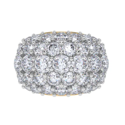 14K 6.00CT CERTIFIED LAB GROWN FANCY BAND