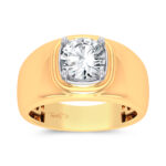 14K 2.00CT CERTIFIED LAB GROWN MENS RING