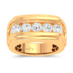 14K 2.00CT CERTIFIED LAB GROWN MENS RING