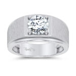 14K 2.00CT CERTIFIED LAB GROWN MENS RING