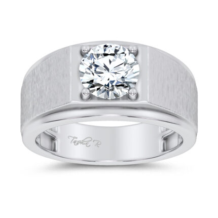 14K 2.00CT CERTIFIED LAB GROWN MENS RING