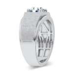 14K 2.00CT CERTIFIED LAB GROWN MENS RING - Image 2