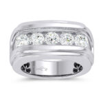 14K 2.00CT CERTIFIED LAB GROWN MENS RING