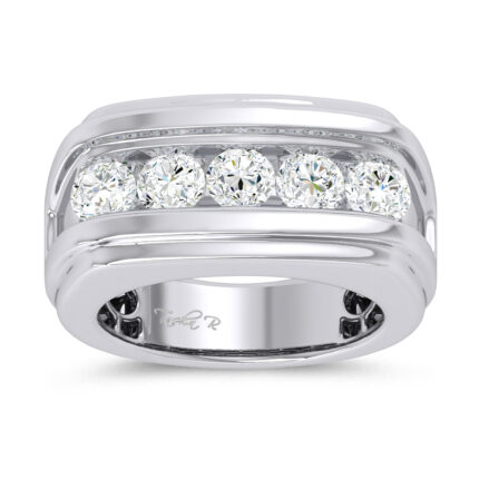 14K 2.00CT CERTIFIED LAB GROWN MENS RING
