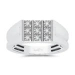 10K 0.15CT DIAMOND MENS RING