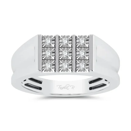 10K 0.15CT DIAMOND MENS RING