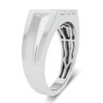 10K 0.15CT DIAMOND MENS RING - Image 2