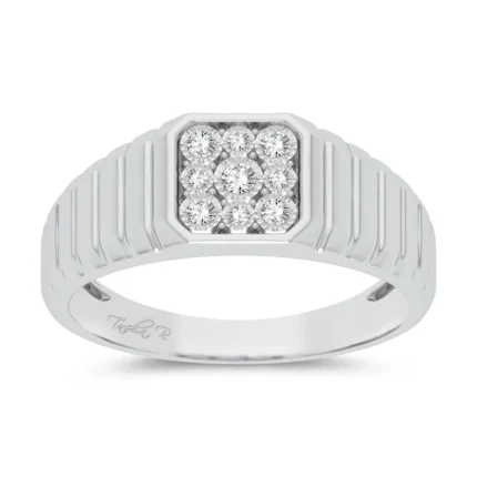 10K 0.15CT DIAMOND MENS RING