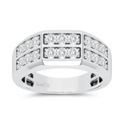 10K 0.20CT DIAMOND MENS RING